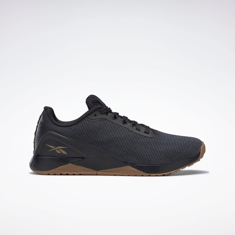 Reebok Nano X1 Grit Training Shoes Core Black / Pure Grey 7 / Sepia | GX0523