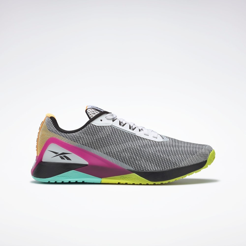 Reebok Nano X1 Grit Training Shoes Ftwr White / Core Black / Pursuit Pink | H02864