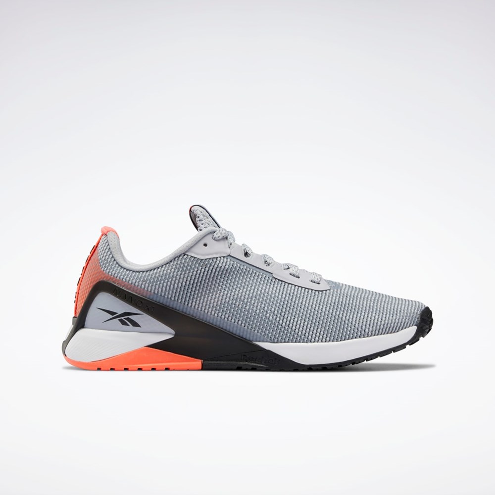 Reebok Nano X1 Grit Training Shoes GREY / Core Black / Orange Flare | S42564