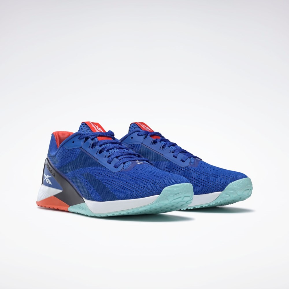 Reebok Nano X1 Training Shoes Court Blue / Dynamic Red / Vector Navy | FY3534