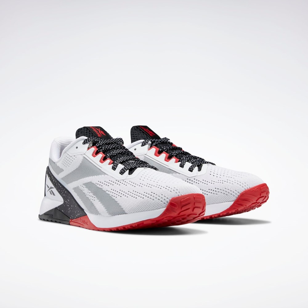 Reebok Nano X1 Training Shoes Ftwr White / Core Black / Vector Red | GY1970