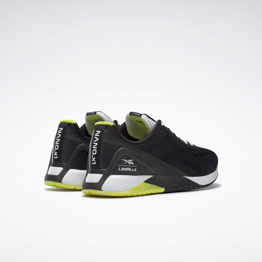 Reebok Nano X1 Training Shoes Les Mills® Core Black / Ftwr White / Acid Yellow | GZ8949