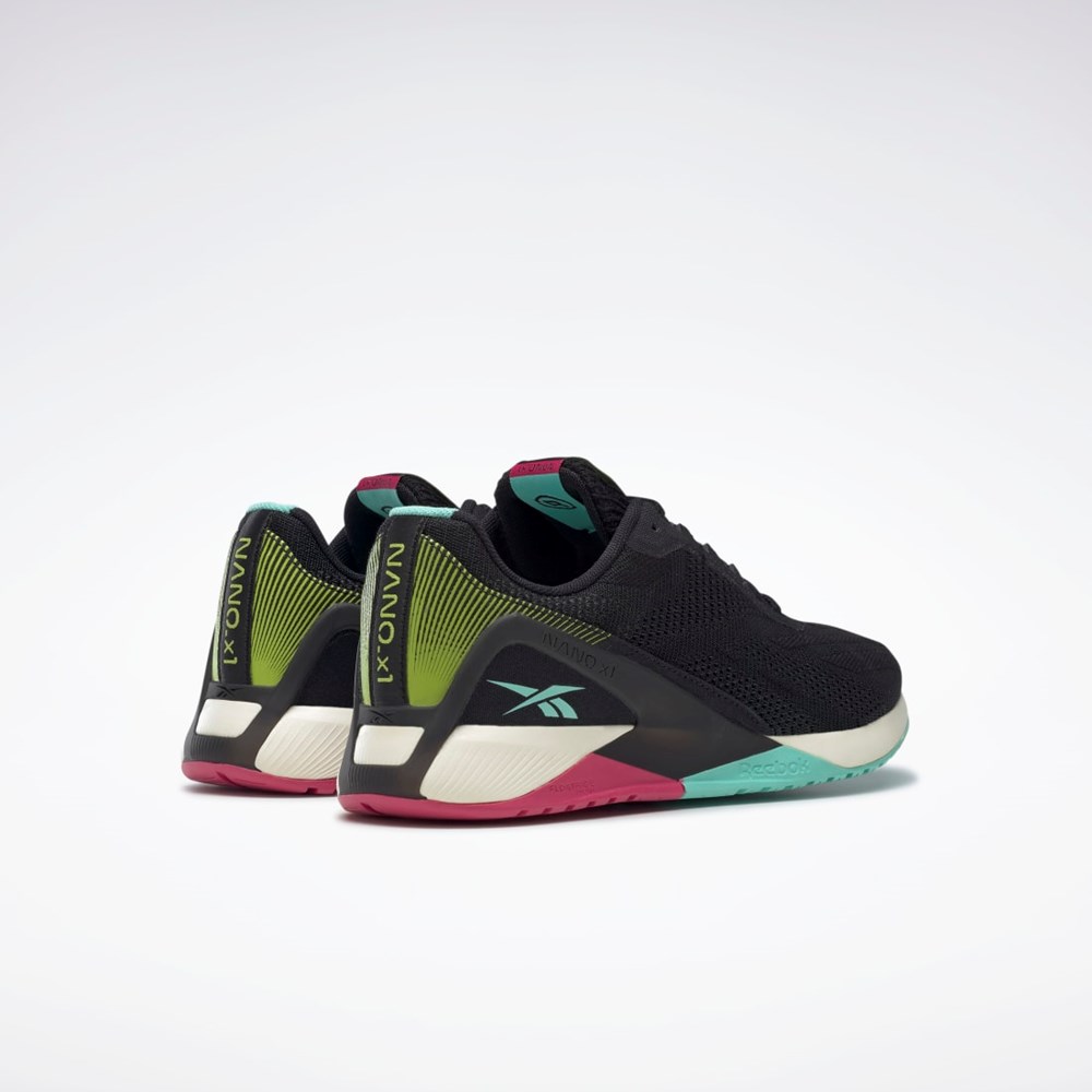 Reebok Nano X1 Vegan Training Shoes Core Black / Pursuit Pink / Pixel Mint | H03049