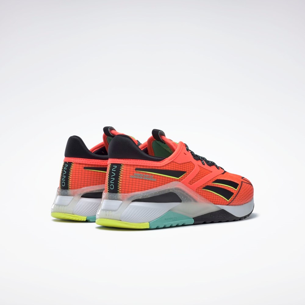 Reebok Nano X2 TR Adventure Training Shoes Orange Flare / Core Black / Solar Acid Yellow | GY2116