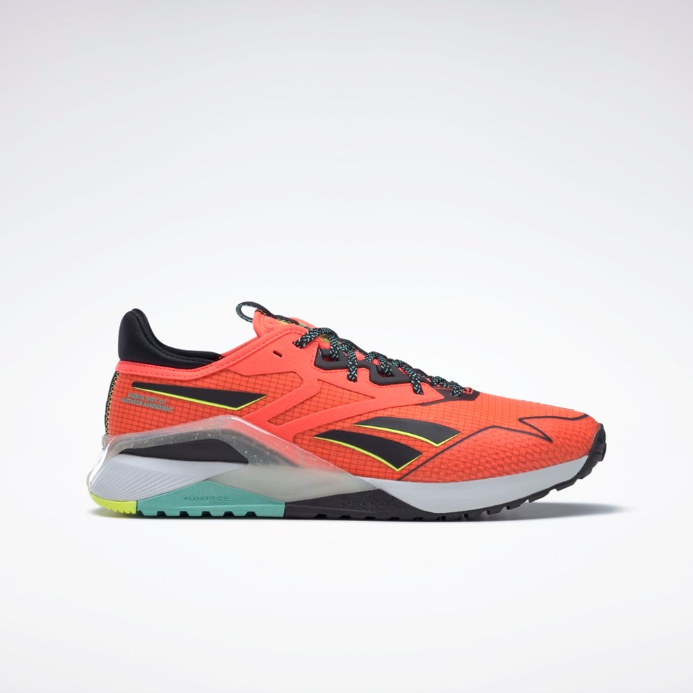 Reebok Nano X2 TR Adventure Training Shoes Orange Flare / Core Black / Solar Acid Yellow | GY2116