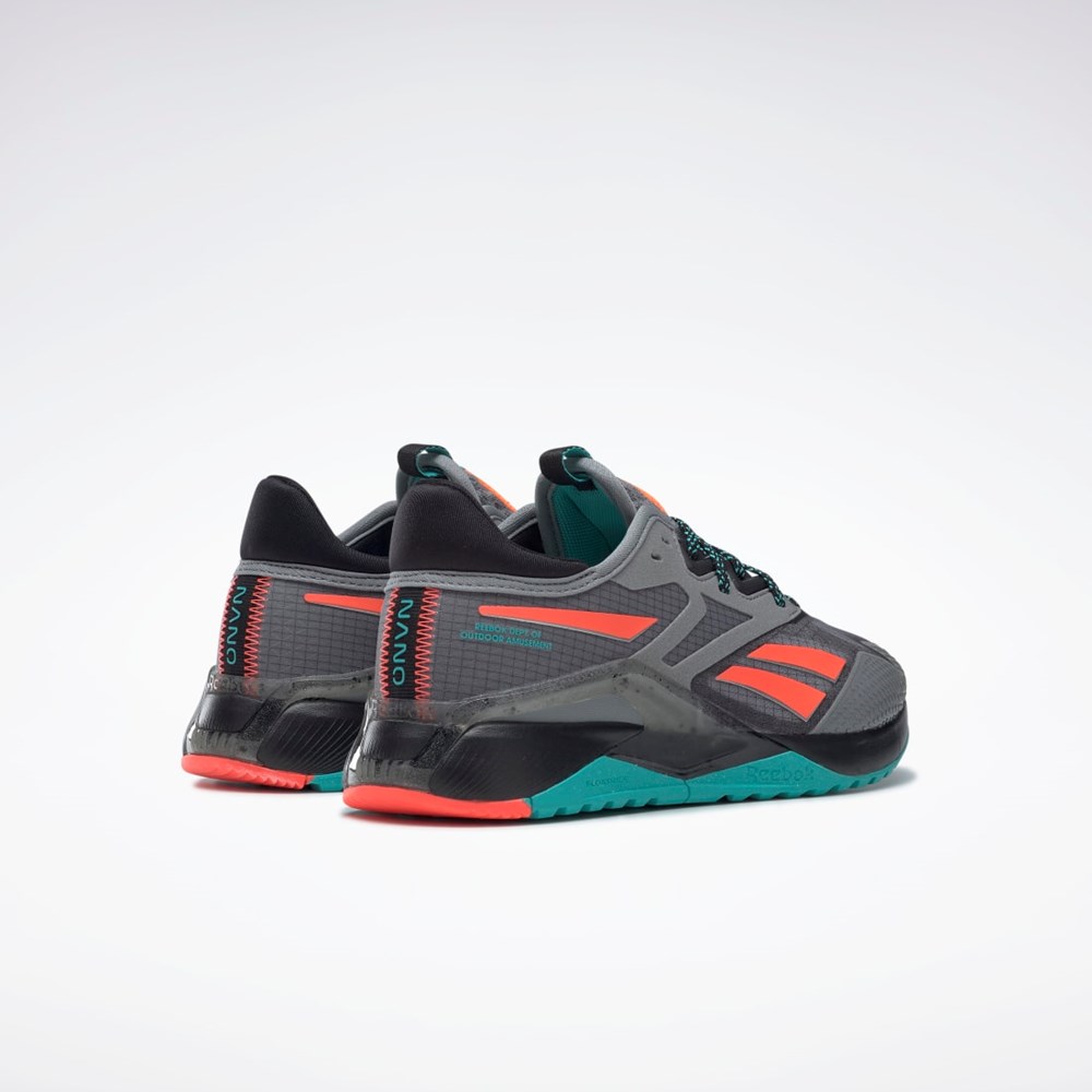 Reebok Nano X2 TR Adventure Training Shoes Pure Grey 5 / Core Black / Classic Teal | GY8905