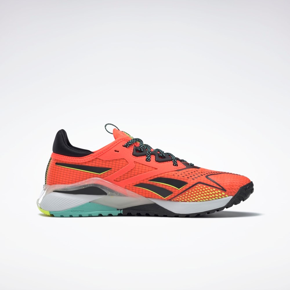 Reebok Nano X2 TR Adventure Training Shoes Orange Flare / Core Black / Solar Acid Yellow | HP9077