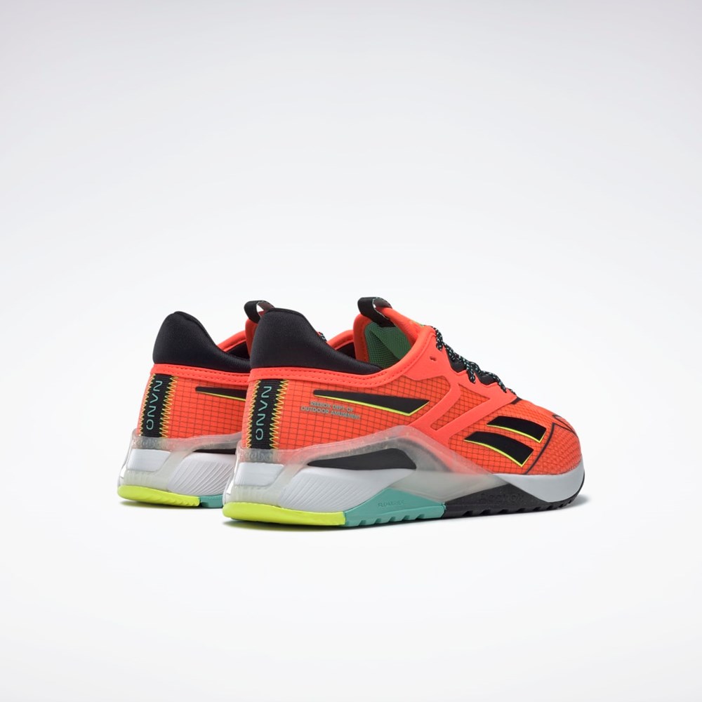 Reebok Nano X2 TR Adventure Training Shoes Orange Flare / Core Black / Solar Acid Yellow | HP9077