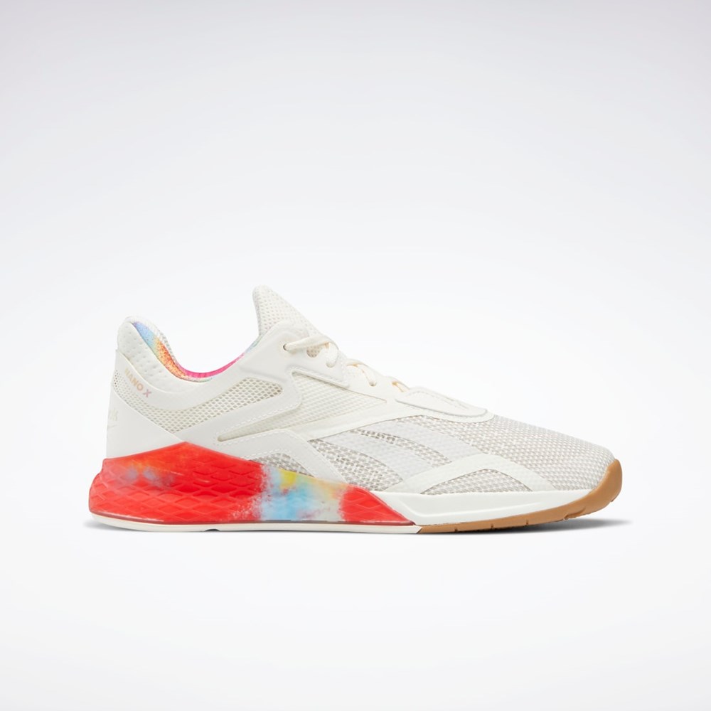 Reebok Nano X Pride Shoes Chalk / White / Reebok Rubber Gum-04 | FZ4263