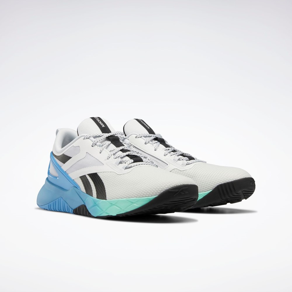 Reebok Nanoflex Parafit TR Shoes Cold Grey / Core Black / Hint Mint | GX4070