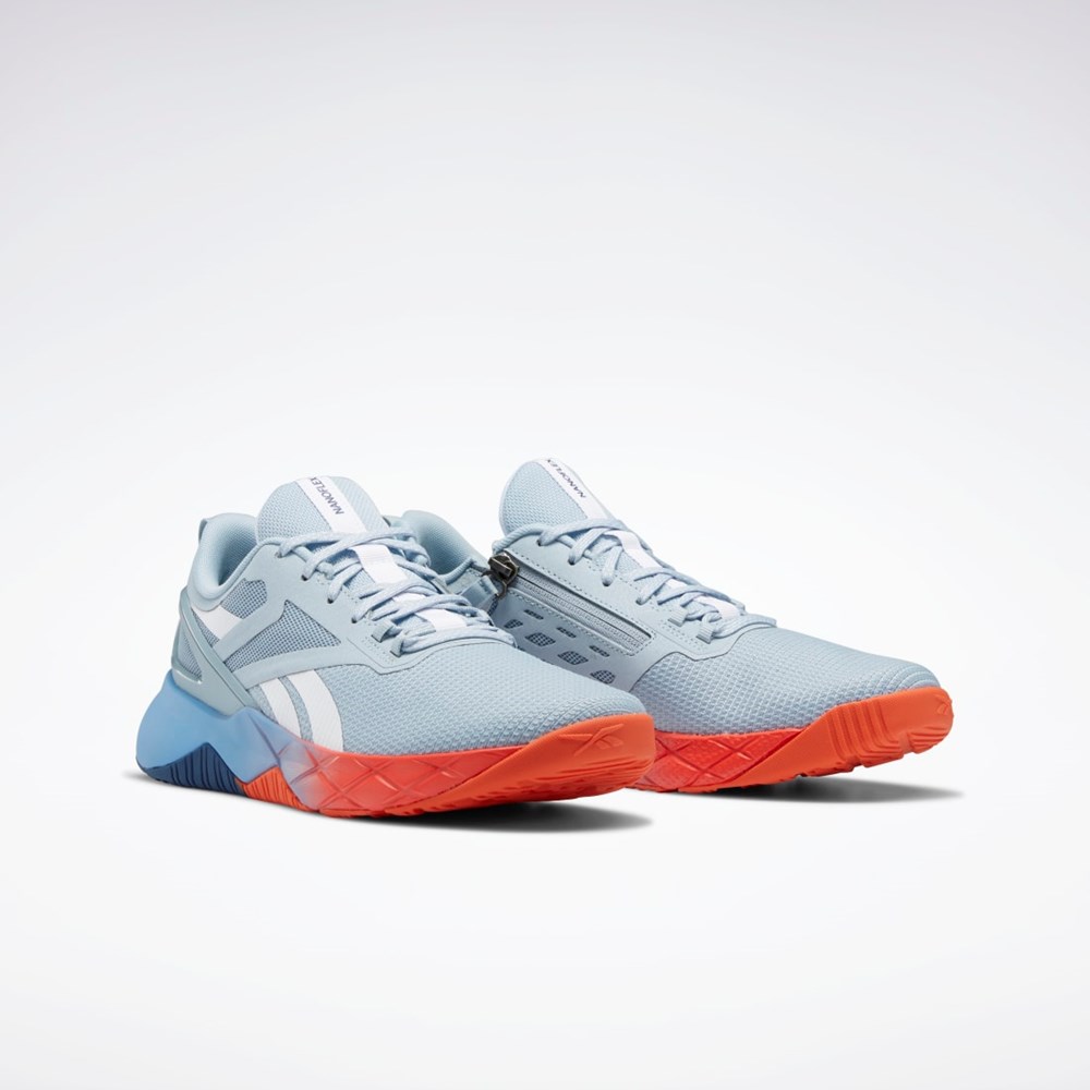 Reebok Nanoflex Parafit TR Shoes Gable Grey / Ftwr White / Batik Blue | GX2225