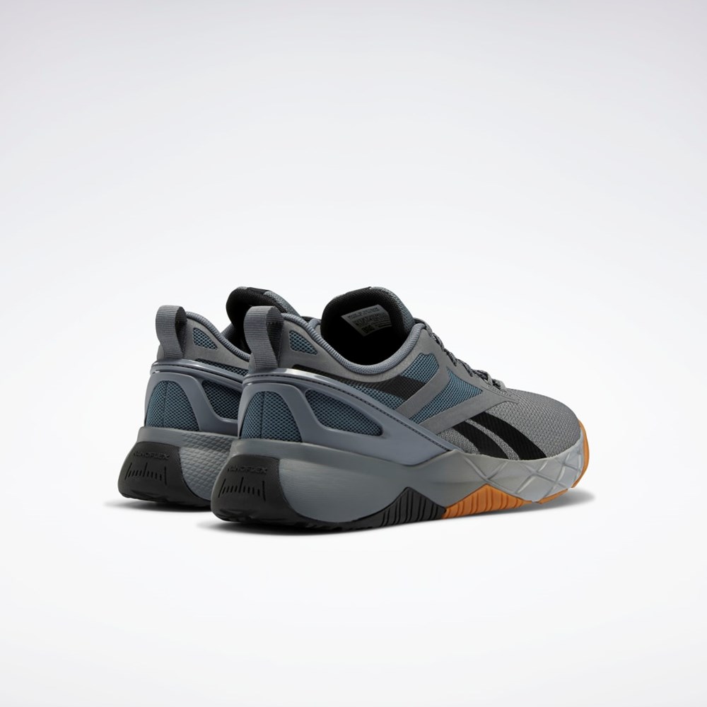 Reebok Nanoflex Parafit TR Shoes Pure Grey 6 / Core Black / Reebok Rubber Gum-06 | GX4069