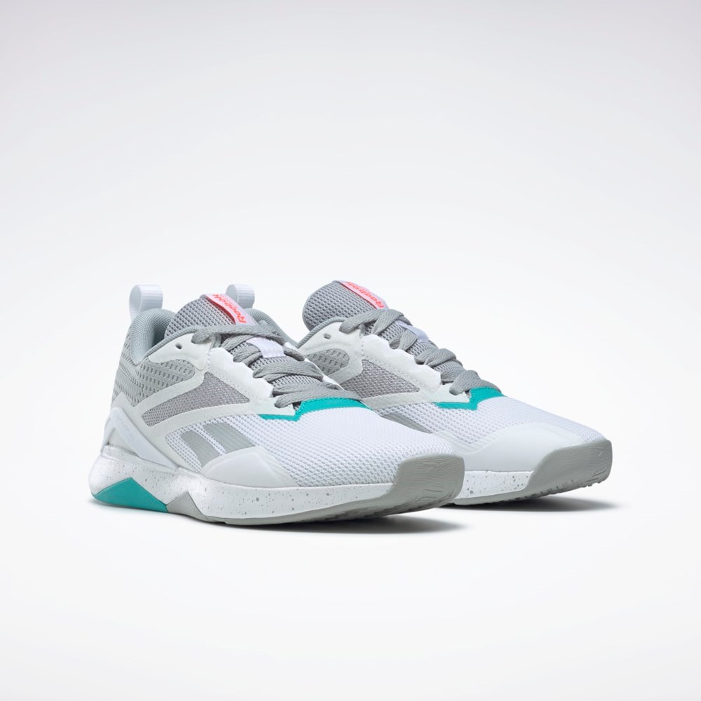 Reebok Nanoflex TR 2.0 Training Shoes Pure Grey 3 / Ftwr White / Classic Teal | GY6219