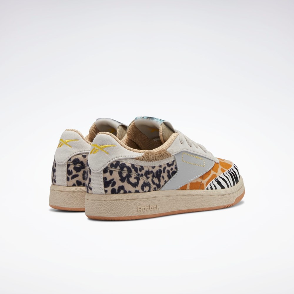 Reebok National Geographic Club C Shoes - Preschool Oatmeal / Sand Stone / Soft Camel | GY2067