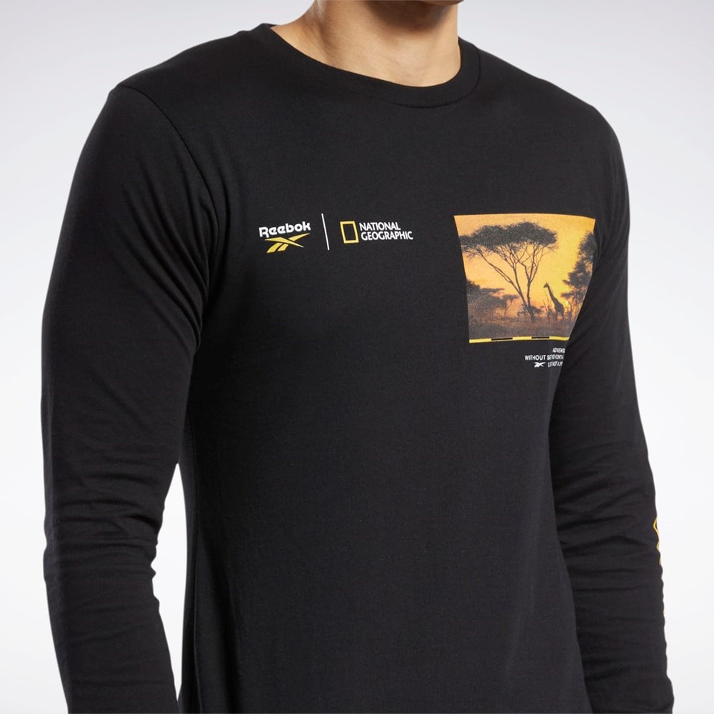 Reebok National Geographic Long Sleeve T-Shirt Multi | GA9192