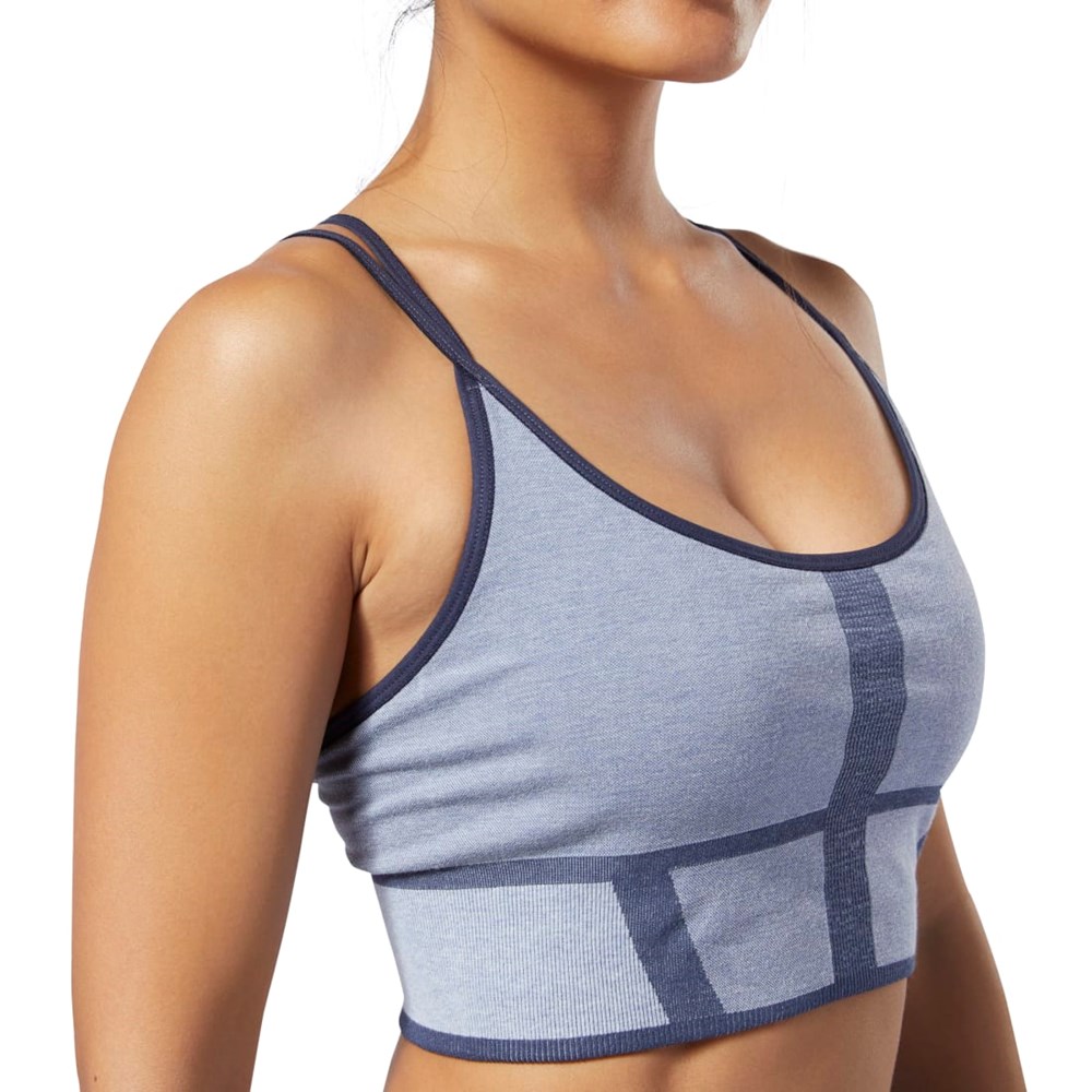 Reebok Nature X Low-Impact Seamless Bra Denim Dust | EB8151