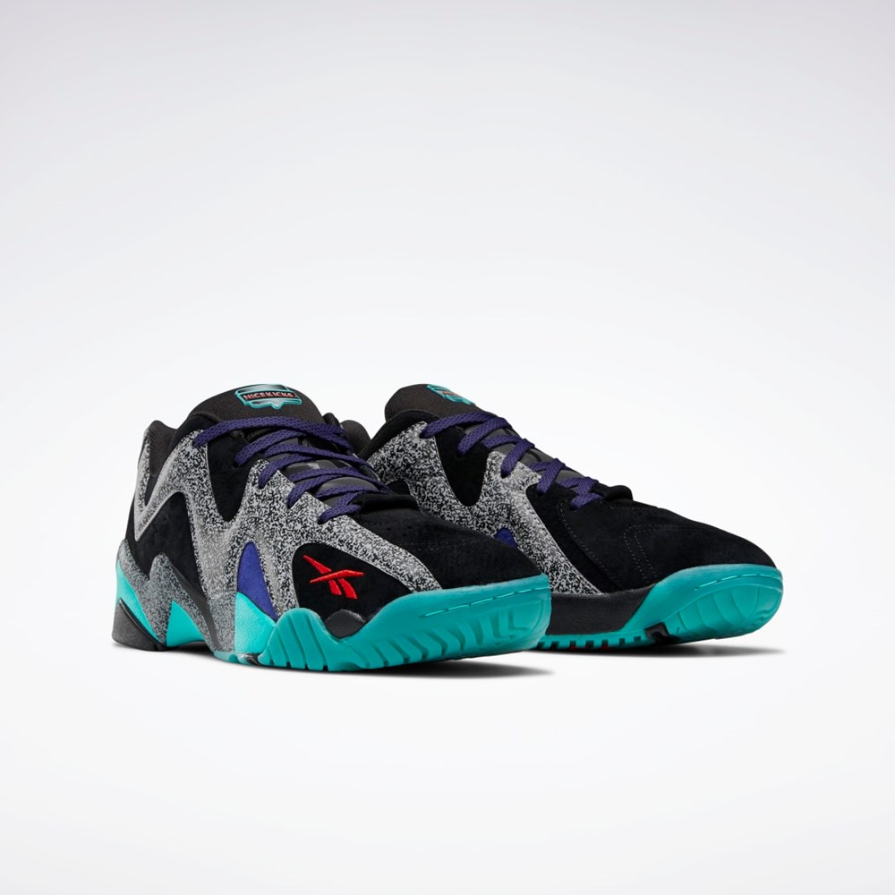 Reebok Nice Kicks Kamikaze II Low Basketball Shoes Black / Vector Red / Pure Grey 3 | H01319