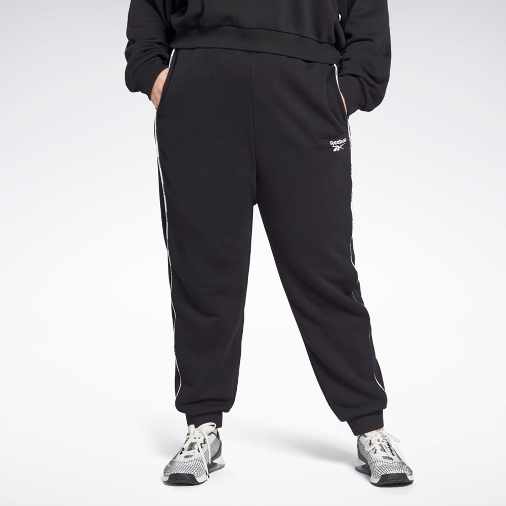 Reebok Piping Joggers (Plus Size) Black | H62548