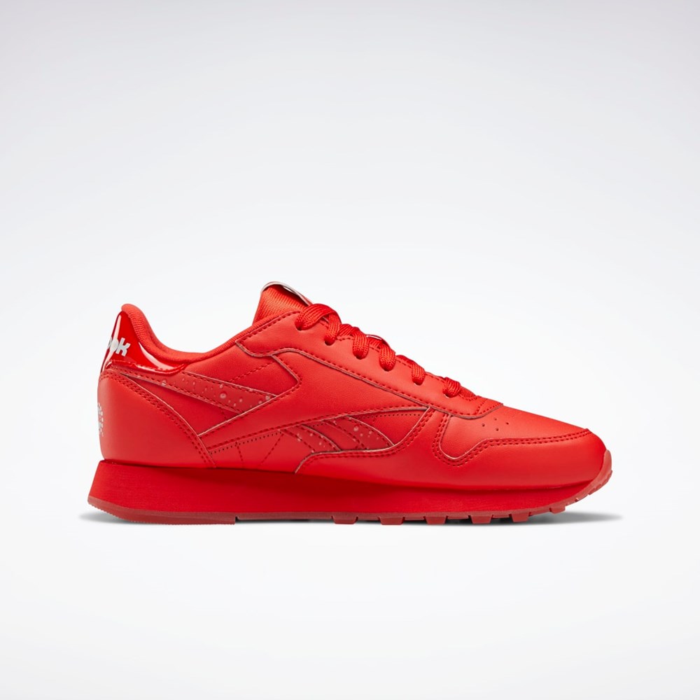 Reebok Popsicle Classic Leather Shoes - Grade School Instinct Red / Instinct Red / Instinct Red | HR0660