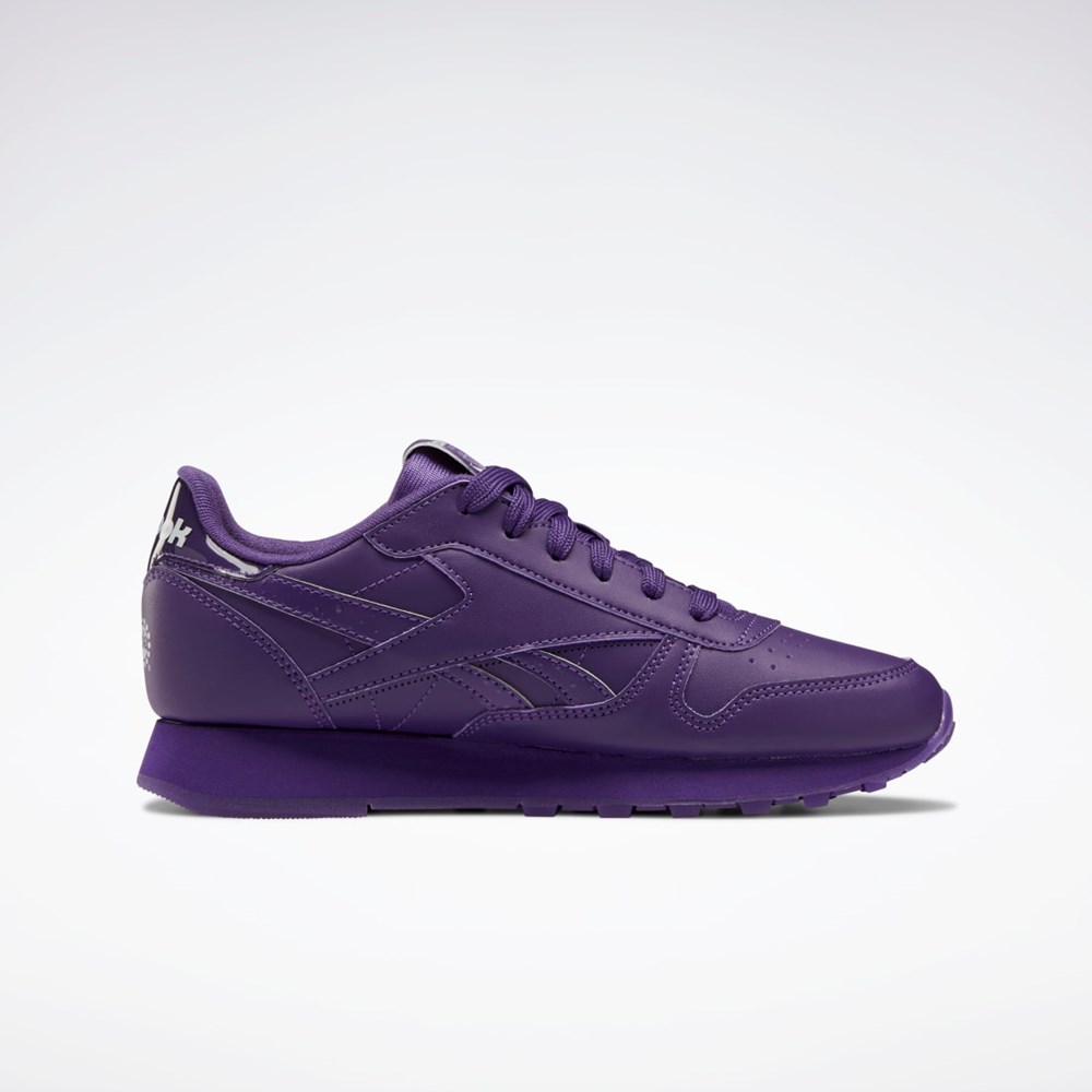 Reebok Popsicle Classic Leather Shoes - Grade School Purple Emperor / Purple Emperor / Purple Emperor | HR0661