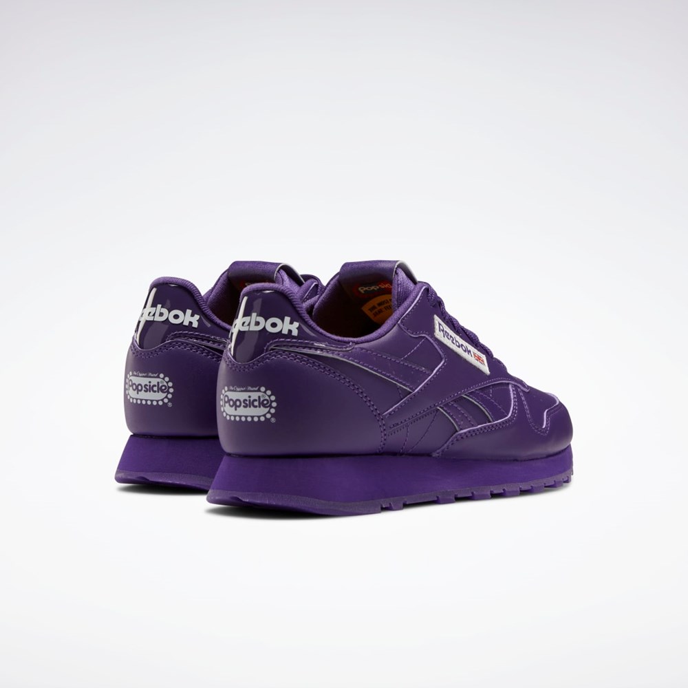 Reebok Popsicle Classic Leather Shoes - Grade School Purple Emperor / Purple Emperor / Purple Emperor | HR0661