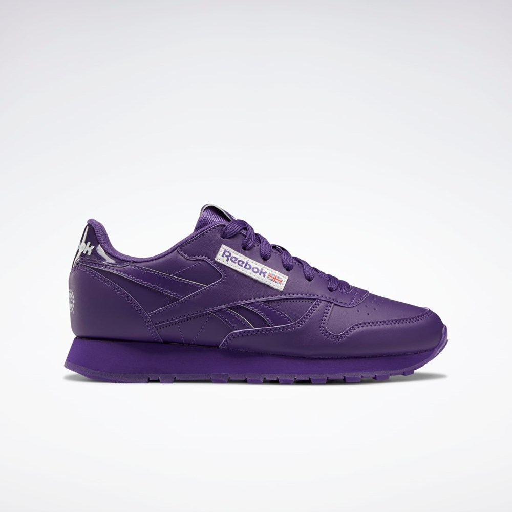 Reebok Popsicle Classic Leather Shoes - Grade School Purple Emperor / Purple Emperor / Purple Emperor | HR0661