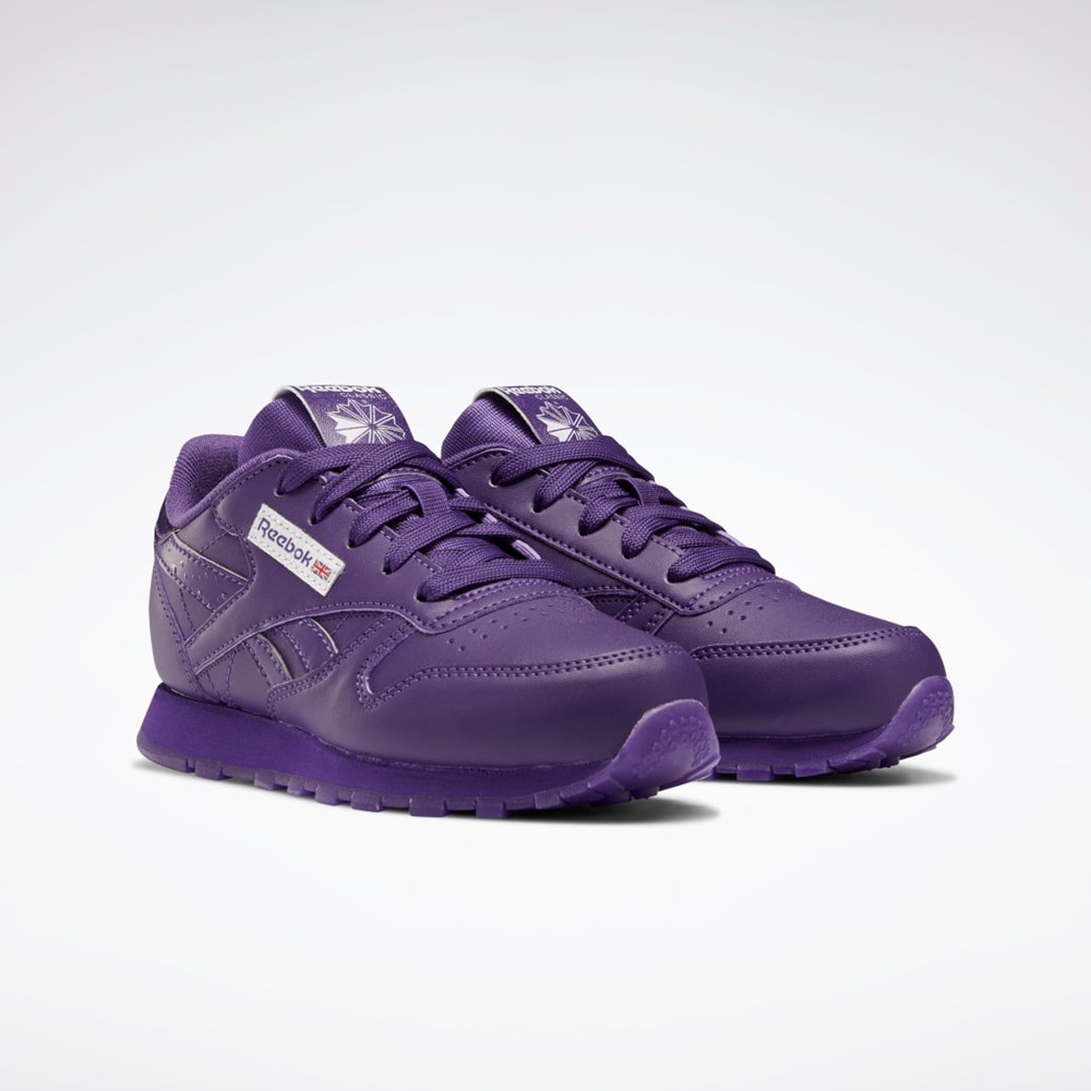 Reebok Popsicle Classic Leather Shoes - Preschool Purple Emperor / Purple Emperor / Purple Emperor | HR0663