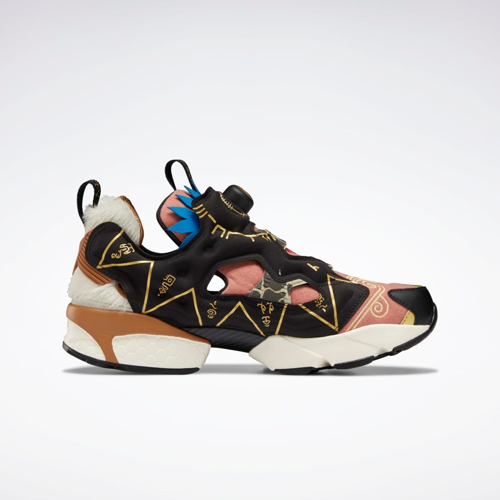 Reebok Power Rangers Instapump Fury 94 Shoes Black / Rustic Clay / Gold Met. | GW0782