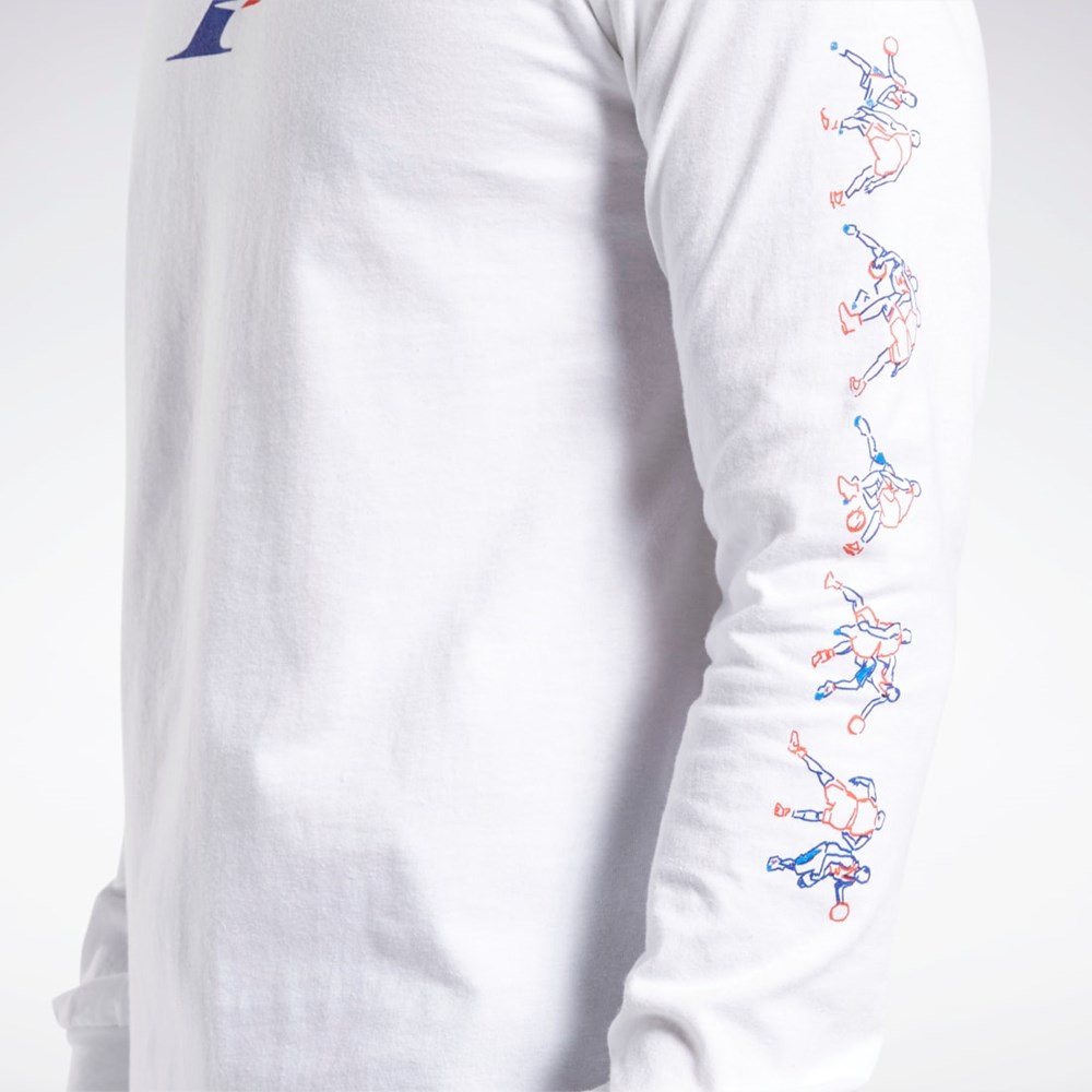 Reebok QT Iverson The Crossover Long Sleeve Crew T-Shirt Multi | GA7238