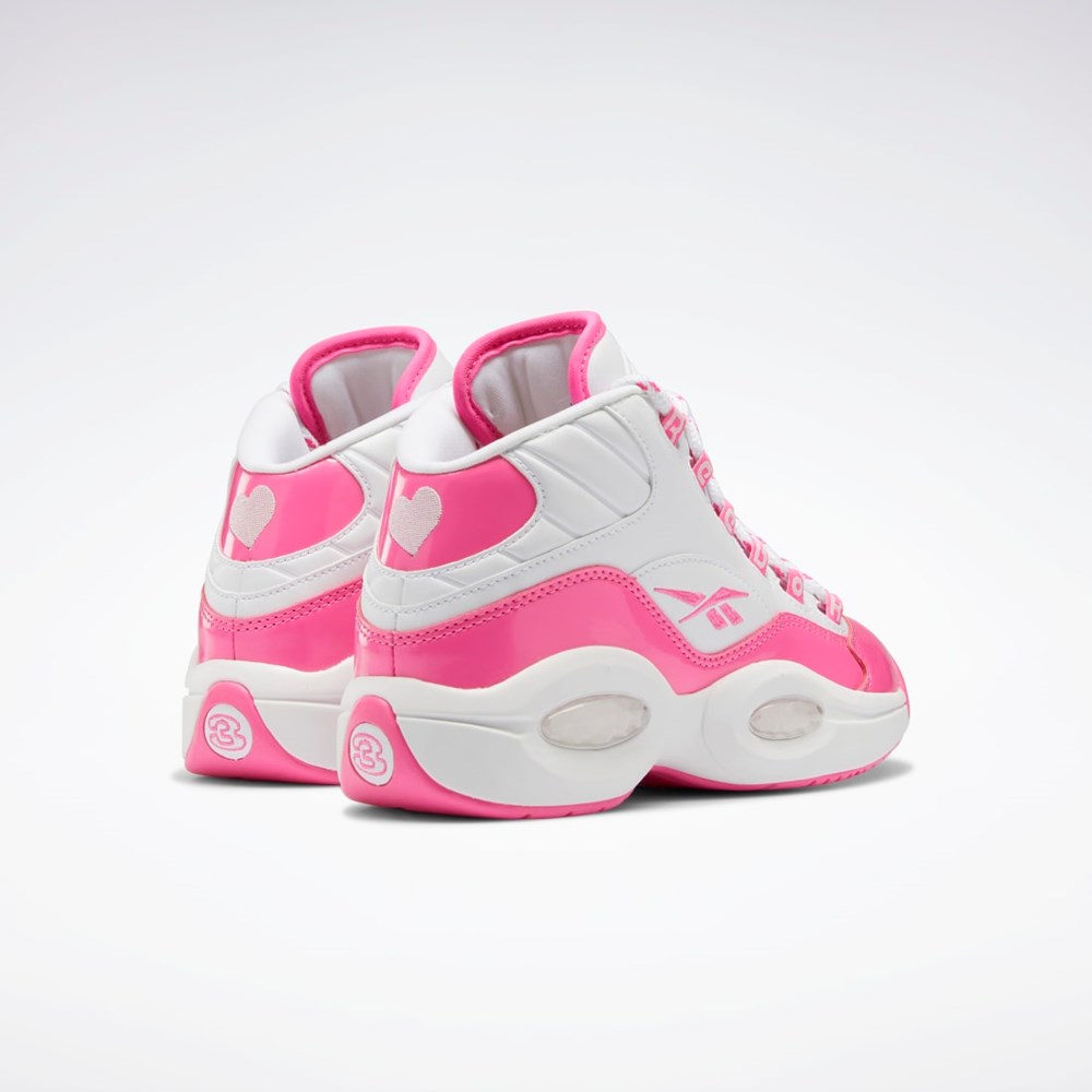 Reebok Question Mid Shoes - Grade School Atomic Pink / Ftwr White / Atomic Pink | GW1511