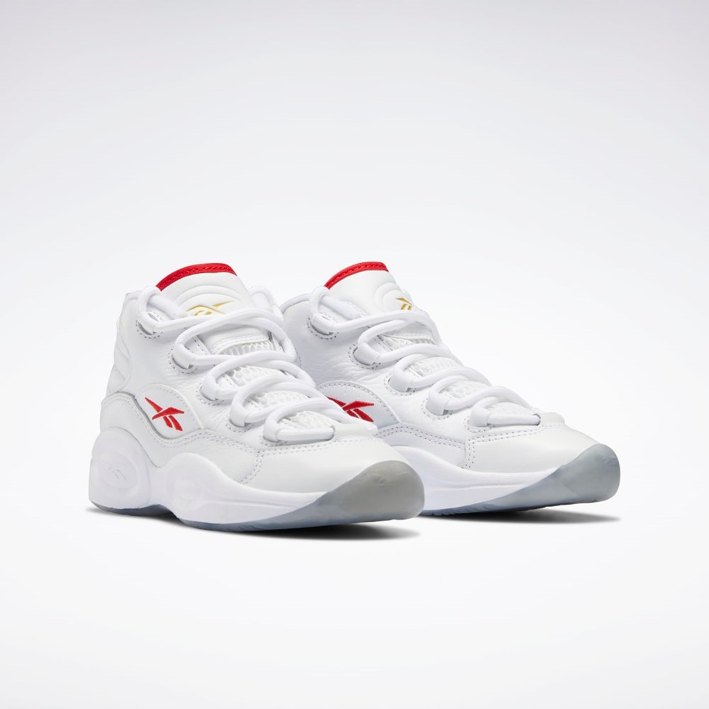 Reebok Question Mid Shoes - Preschool Ftwr White / Vector Red / Ftwr White | HP2961