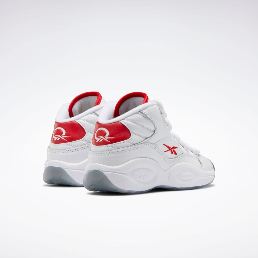 Reebok Question Mid Shoes - Preschool Ftwr White / Vector Red / Ftwr White | HP2961