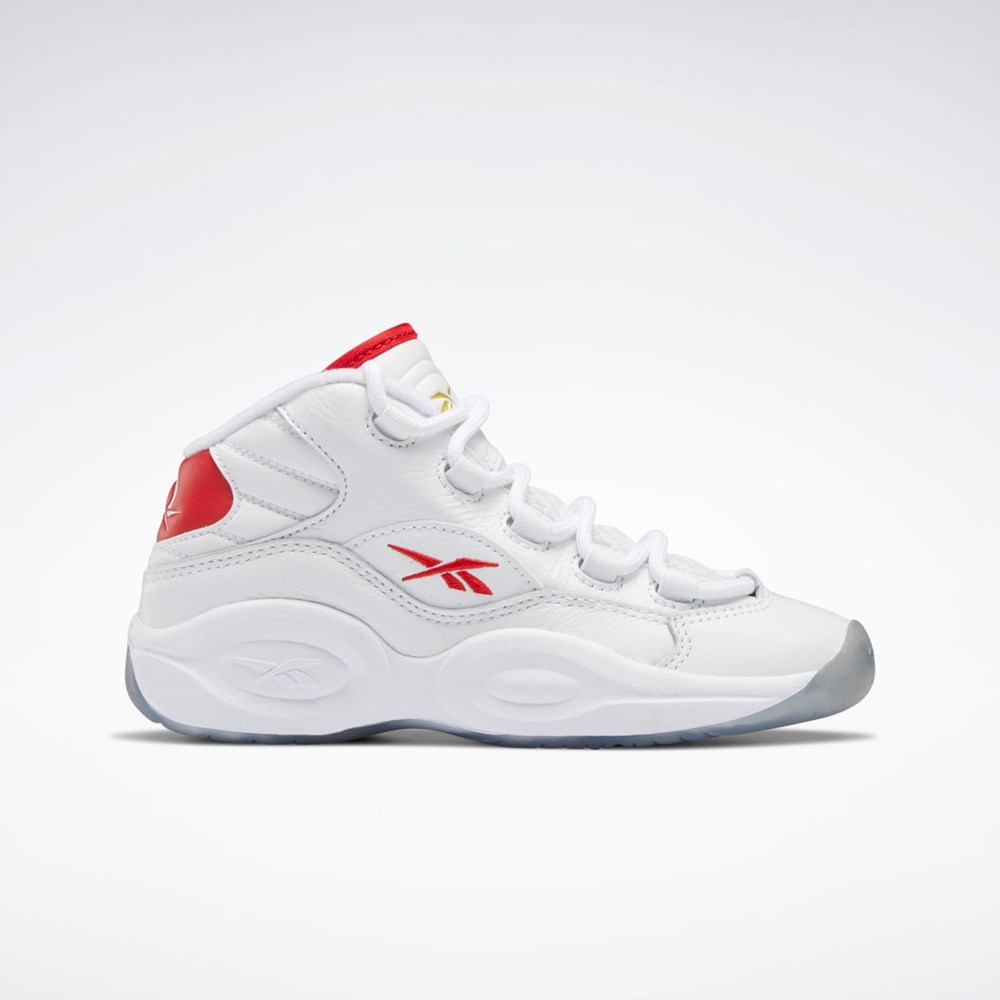 Reebok Question Mid Shoes - Preschool Ftwr White / Vector Red / Ftwr White | HP2961