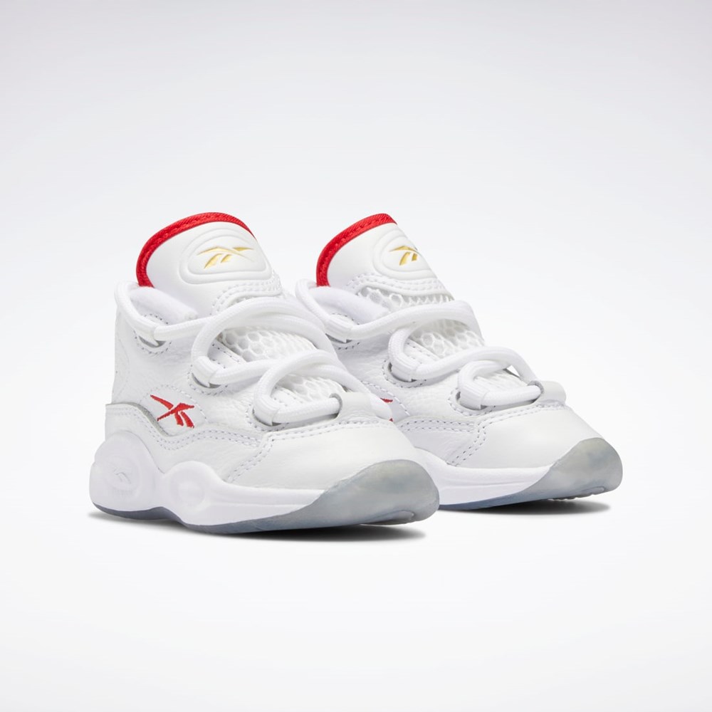 Reebok Question Mid Shoes - Toddler Ftwr White / Vector Red / Ftwr White | HP2959