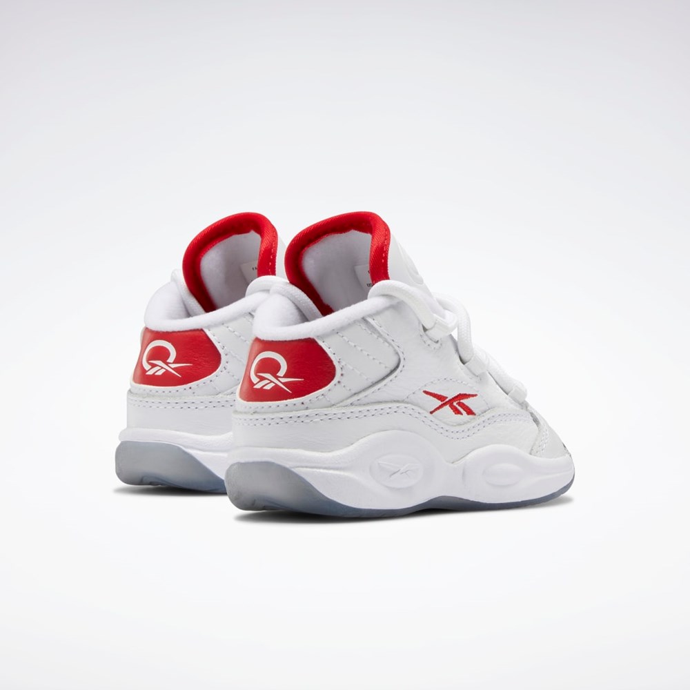 Reebok Question Mid Shoes - Toddler Ftwr White / Vector Red / Ftwr White | HP2959