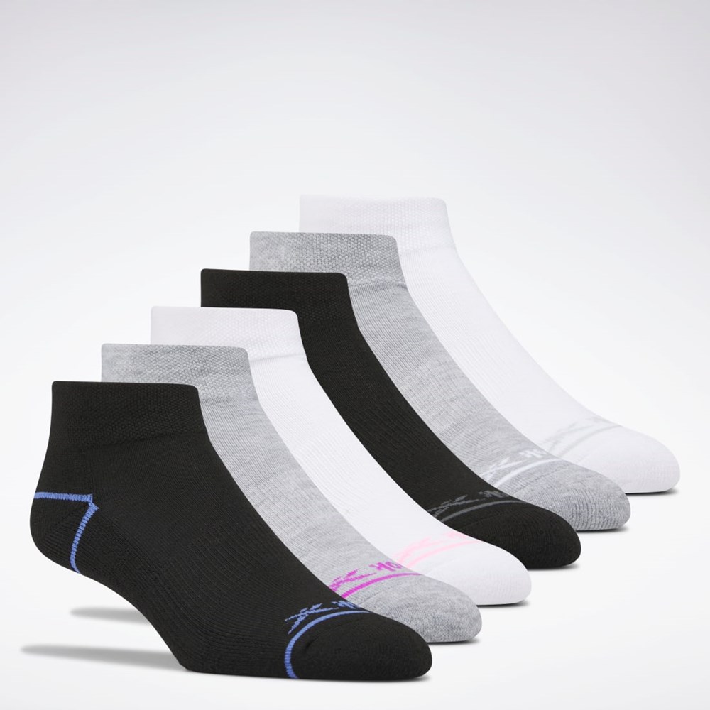 Reebok Reebok Basic Quarter Socks 6 Pairs Multi | GB4946