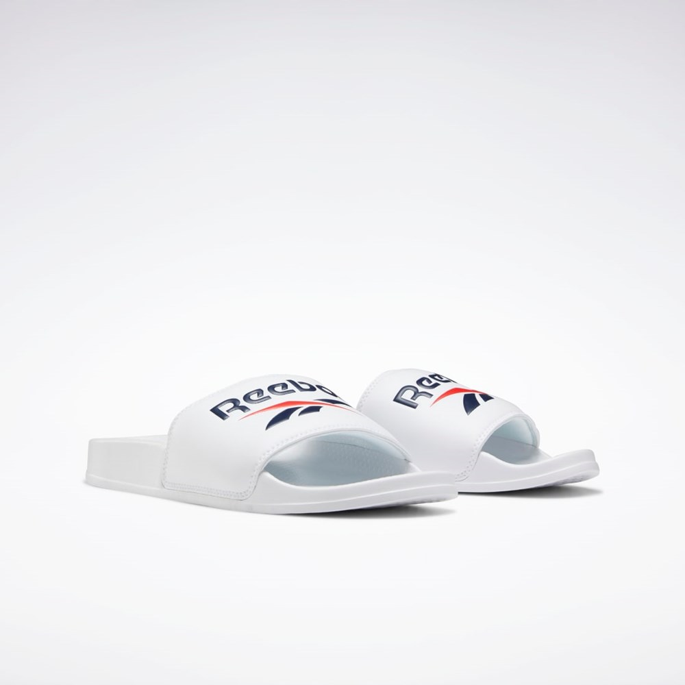 Reebok Reebok Classic Slides White / Collegiate Navy / Radiant Red | EH0668