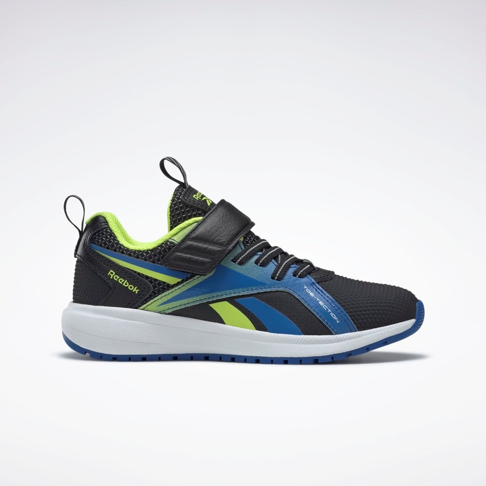 Reebok Reebok Durable XT Shoes - Preschool Core Black / Vector Blue / Acid Yellow | GV9581