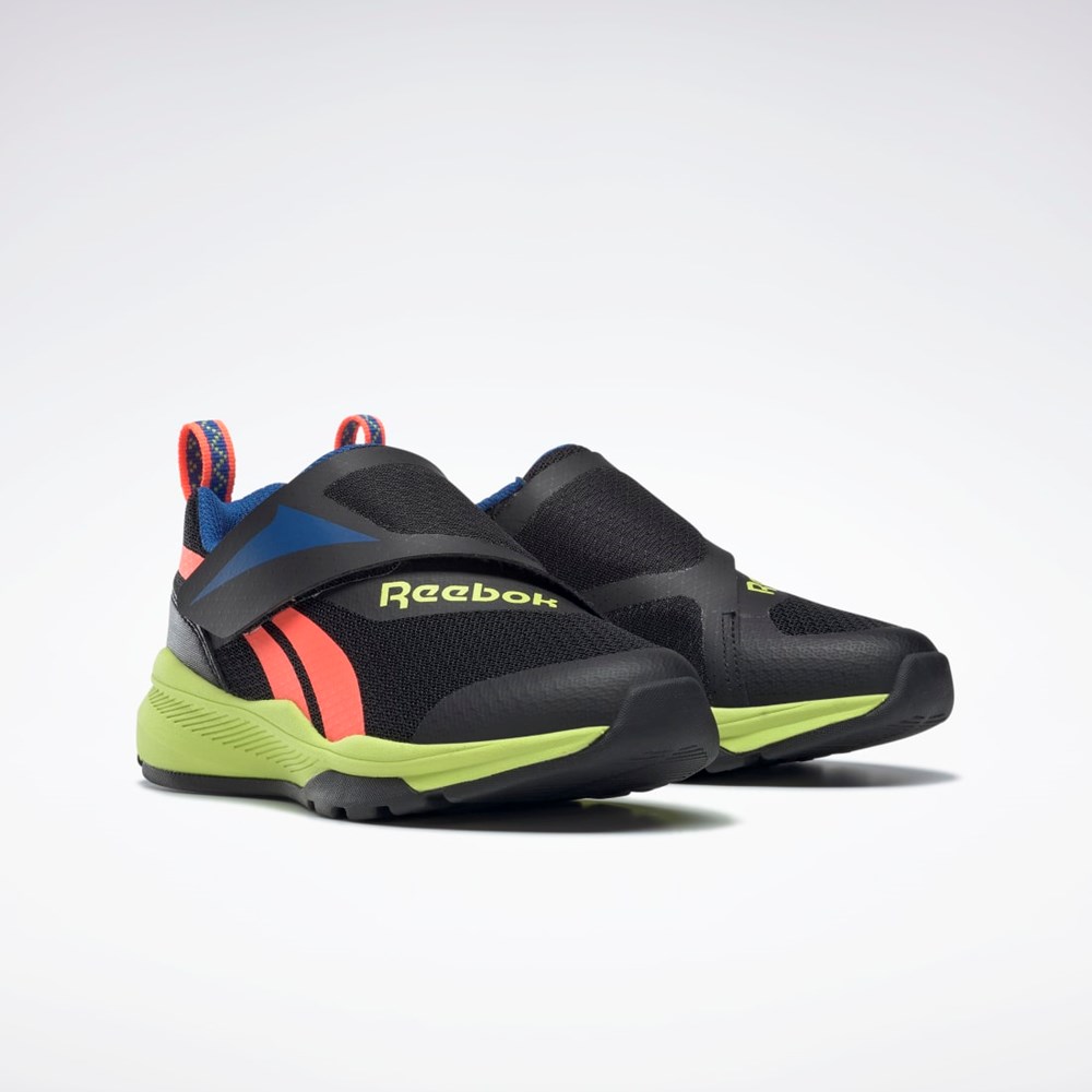 Reebok Reebok Equal Fit Shoes - Preschool Core Black / Vector Blue / Solar Acid Yellow | GW1241