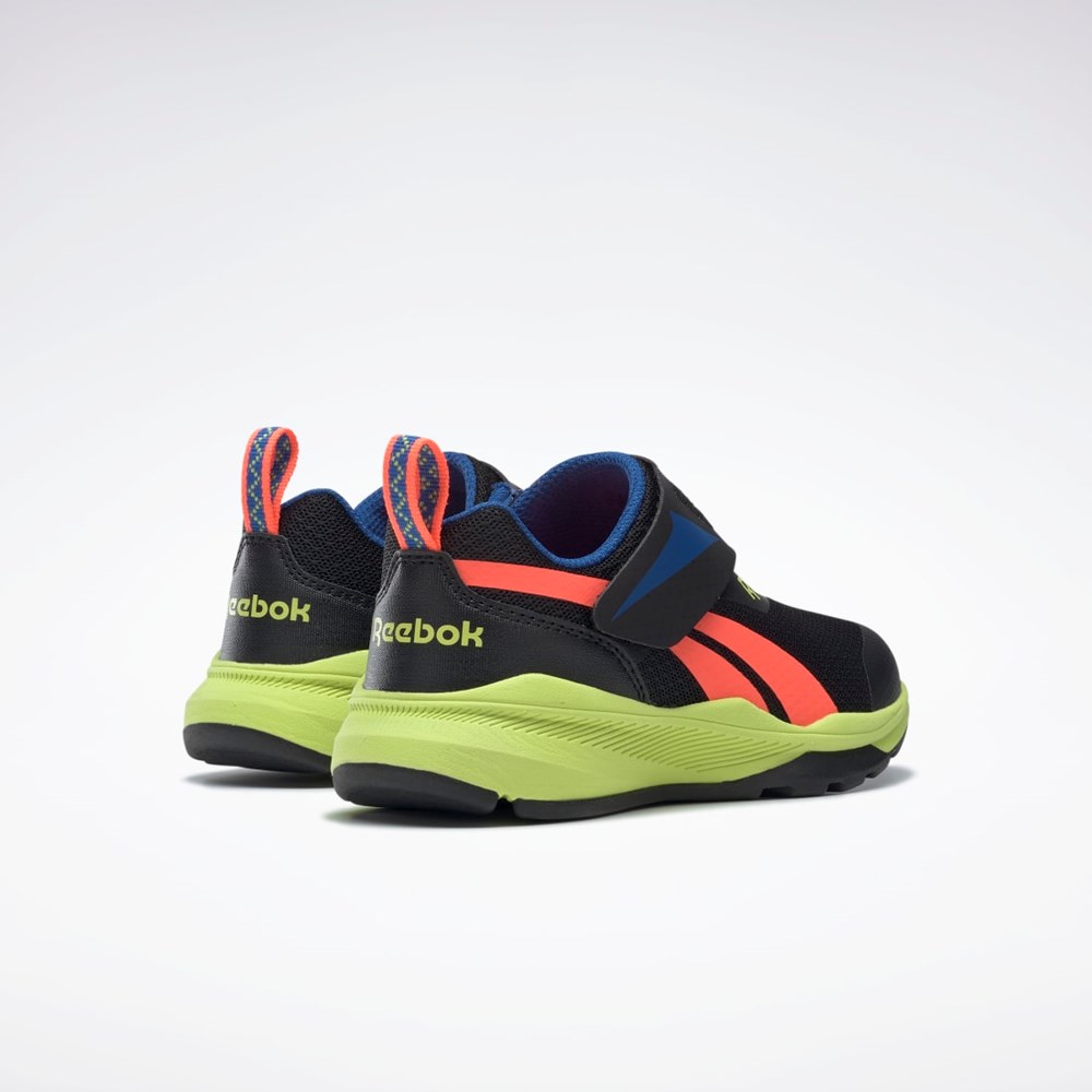 Reebok Reebok Equal Fit Shoes - Preschool Core Black / Vector Blue / Solar Acid Yellow | GW1241