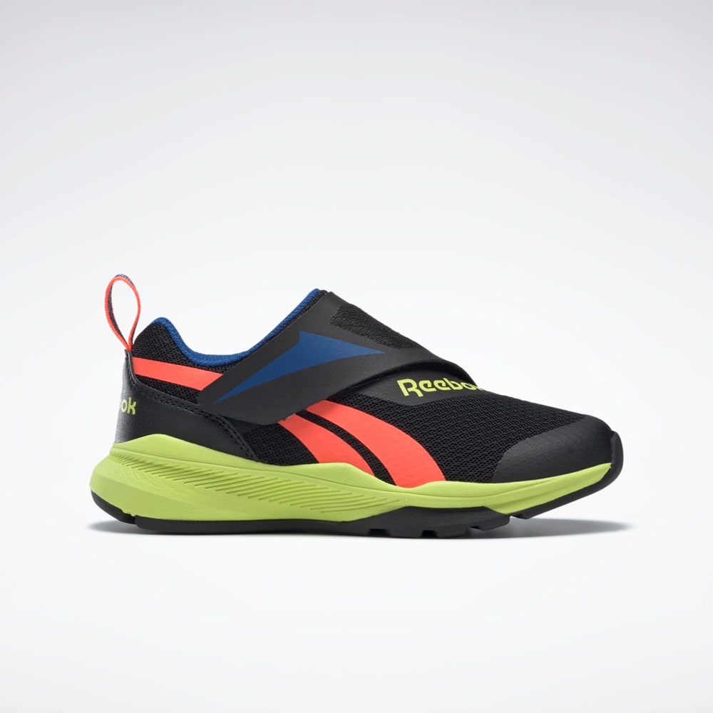 Reebok Reebok Equal Fit Shoes - Preschool Core Black / Vector Blue / Solar Acid Yellow | GW1241