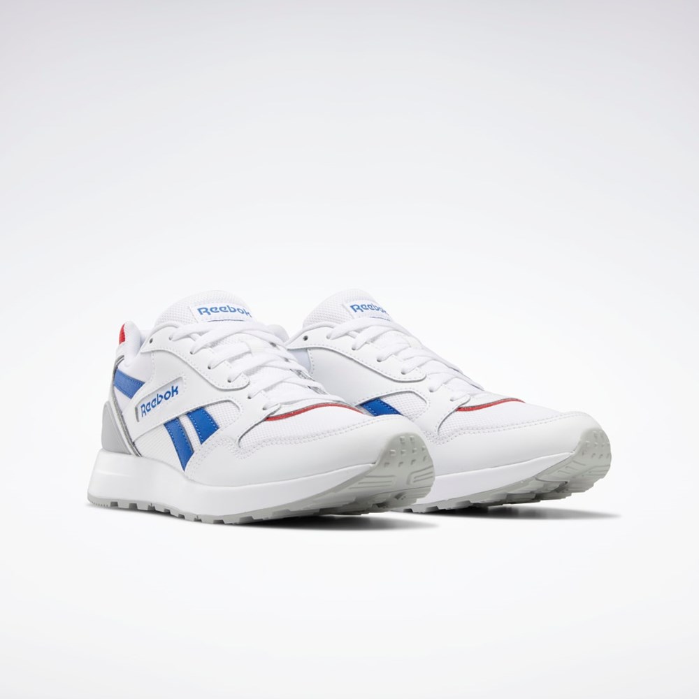 Reebok Reebok GL1000 Shoes Ftwr White / Vector Blue / Vector Red | GX1393