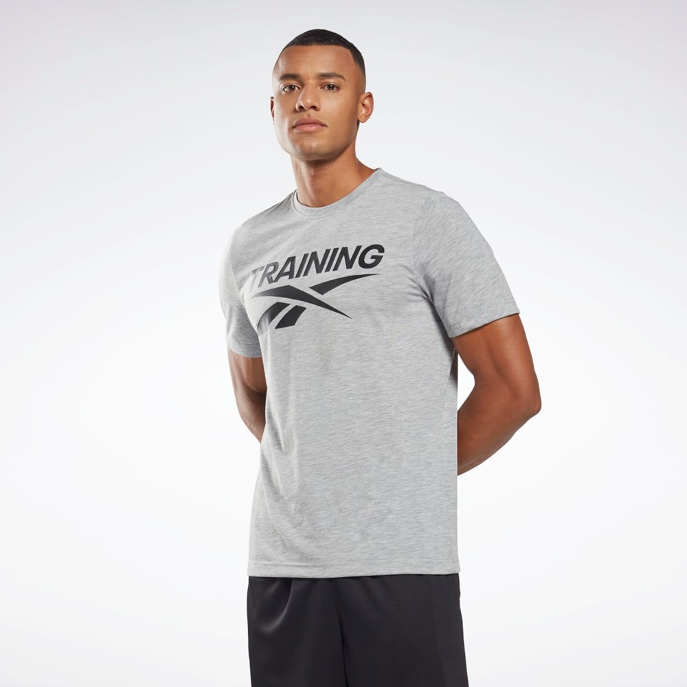 Reebok Reebok Graphic Series T-Shirt Medium Grey Heather | HB7259