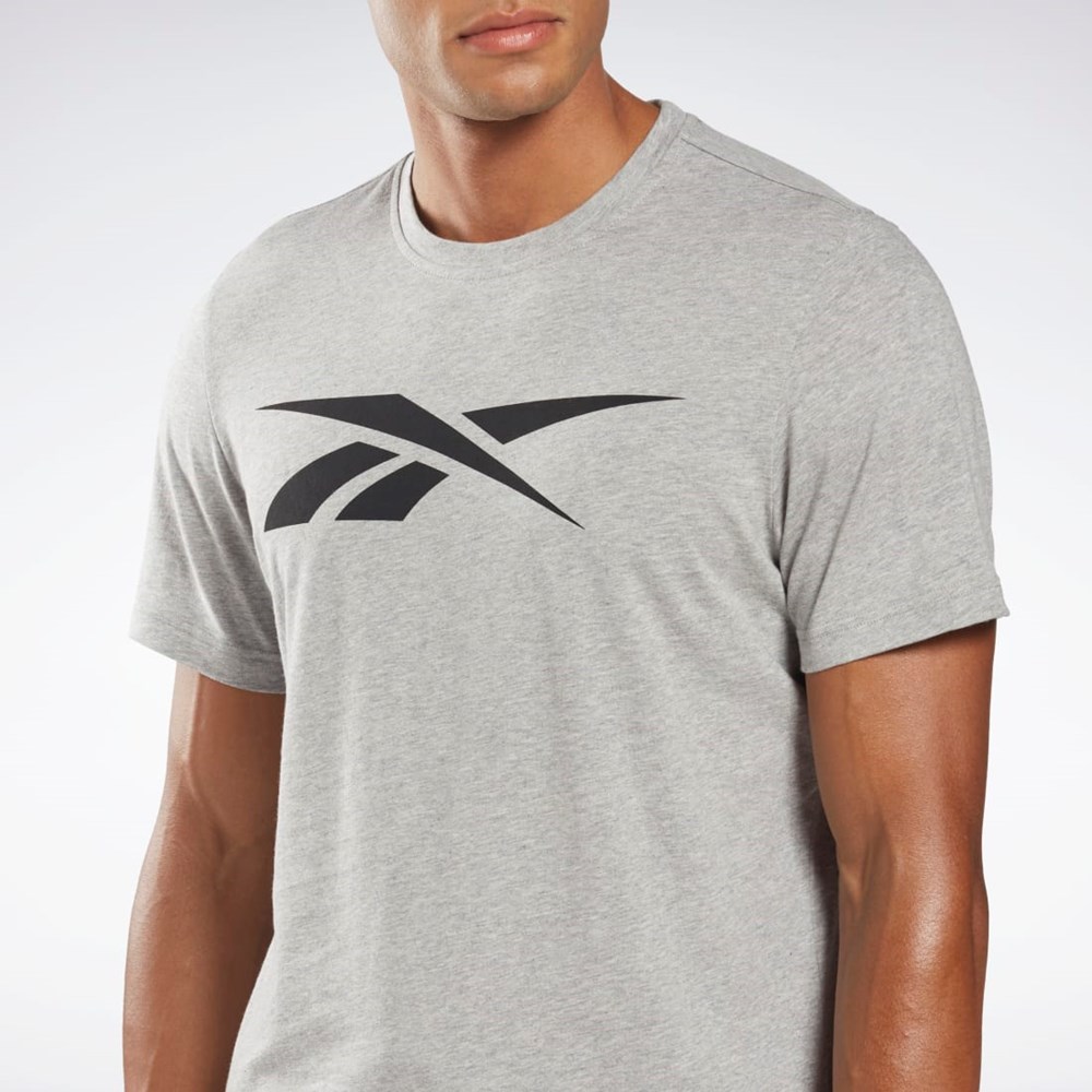 Reebok Reebok Graphic Series Vector T-Shirt Medium Grey Heather | HD4001