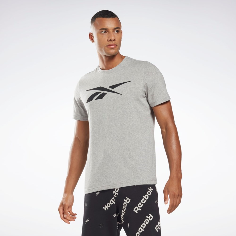 Reebok Reebok Graphic Series Vector T-Shirt Medium Grey Heather | HD4001