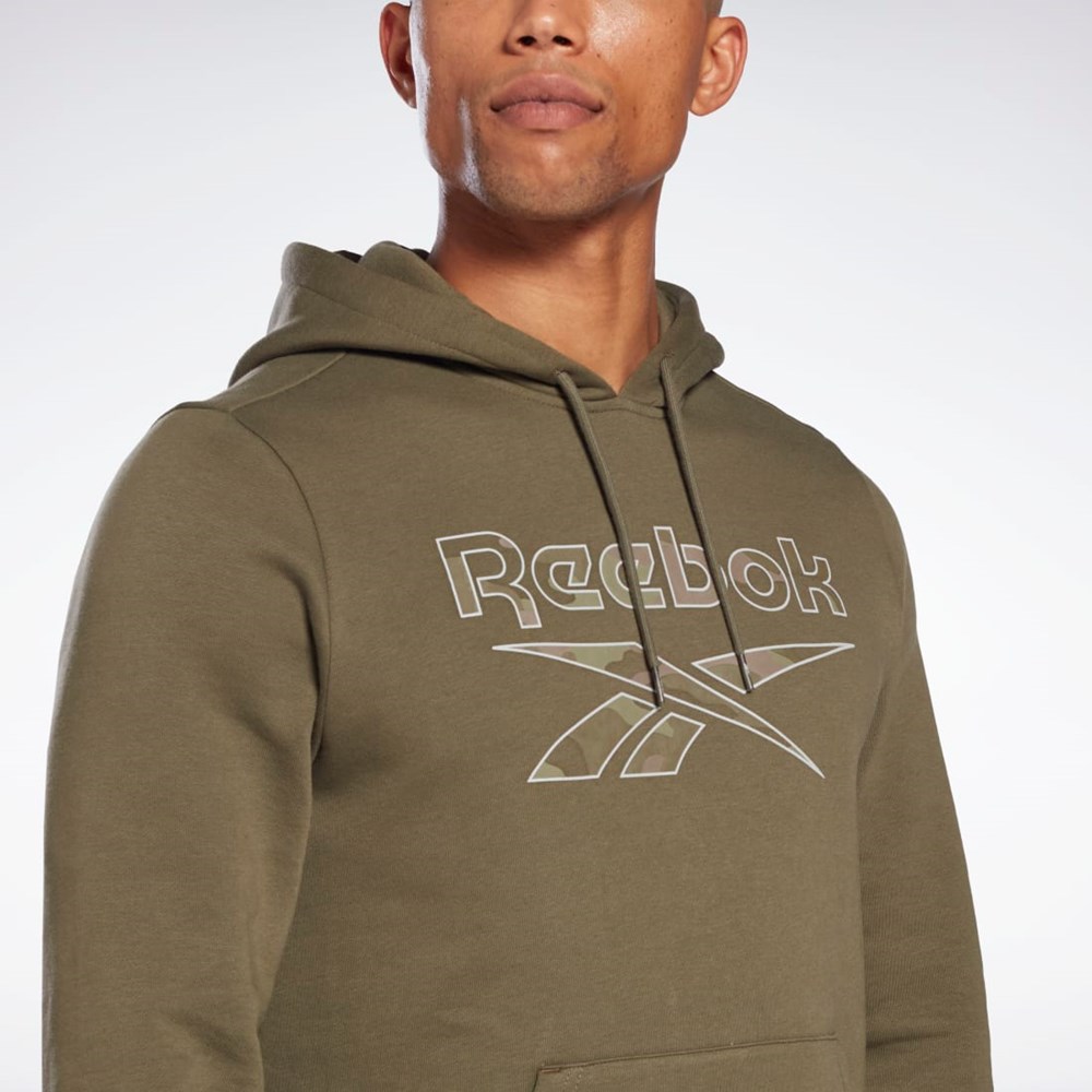 Reebok Reebok Identity Big Logo Hoodie Army Green | HE8175