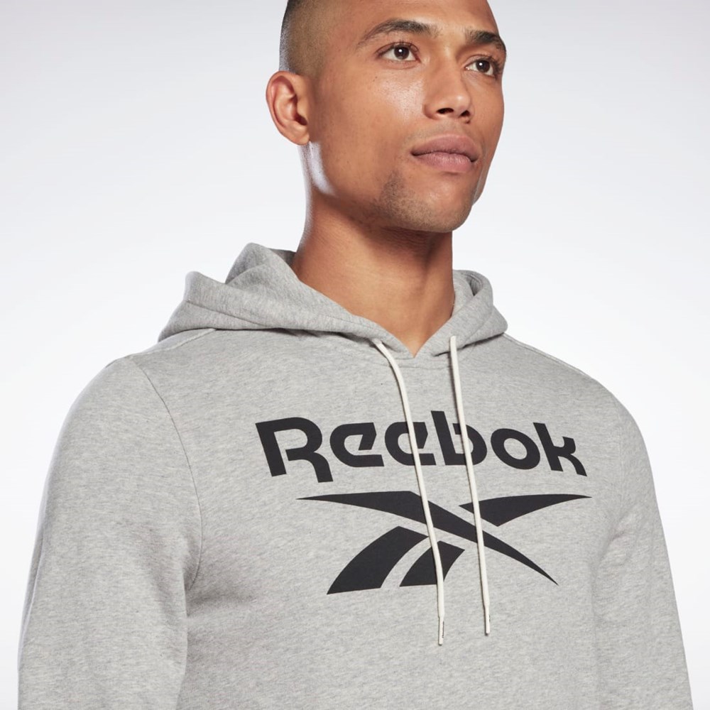 Reebok Reebok Identity Big Logo Hoodie Medium Grey Heather / Black | H54477