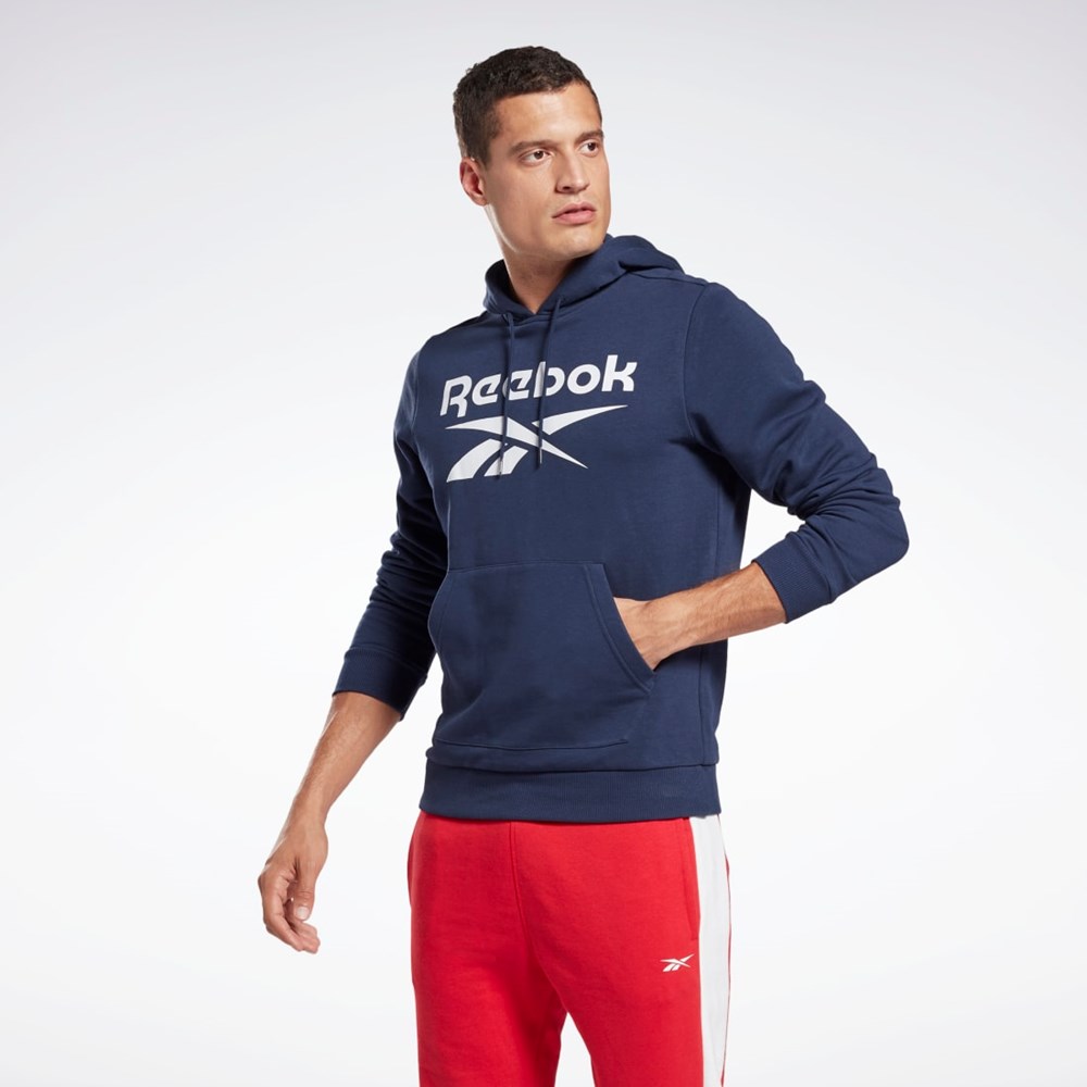 Reebok Reebok Identity Big Logo Hoodie Vector Navy / White | GQ3538