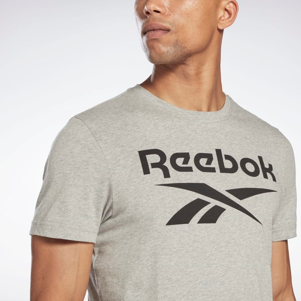 Reebok Reebok Identity Big Logo T-Shirt Medium Grey Heather | HD4219