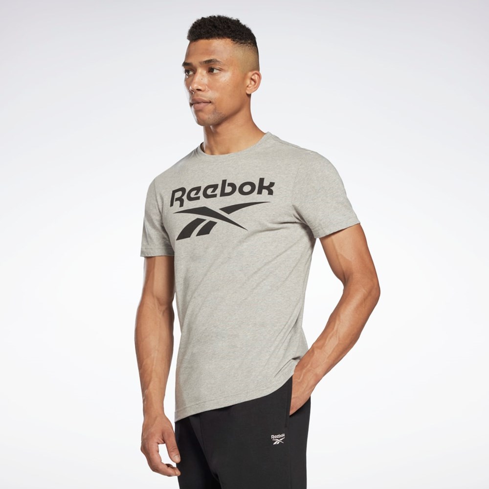 Reebok Reebok Identity Big Logo T-Shirt Medium Grey Heather | HD4219